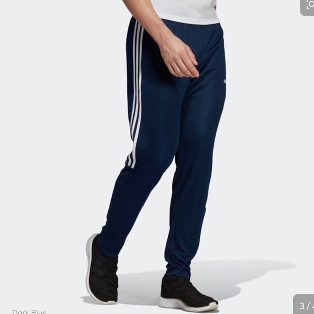 Adidas Men’s Navy Classic Stripe Training Pants